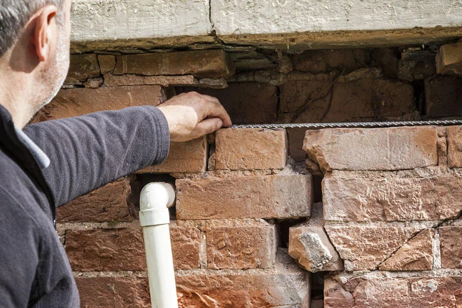 Cracked Wall and Structural Repair in Fairfax, VA